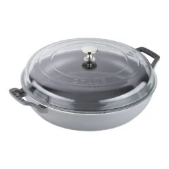 Staub 3.5 Qt. Braiser W/ Glass Lid