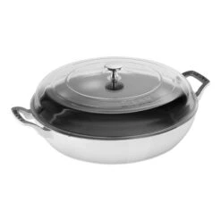Staub 3.5 Qt. Braiser W/ Glass Lid -BBQ Grills Sales Store 405051988