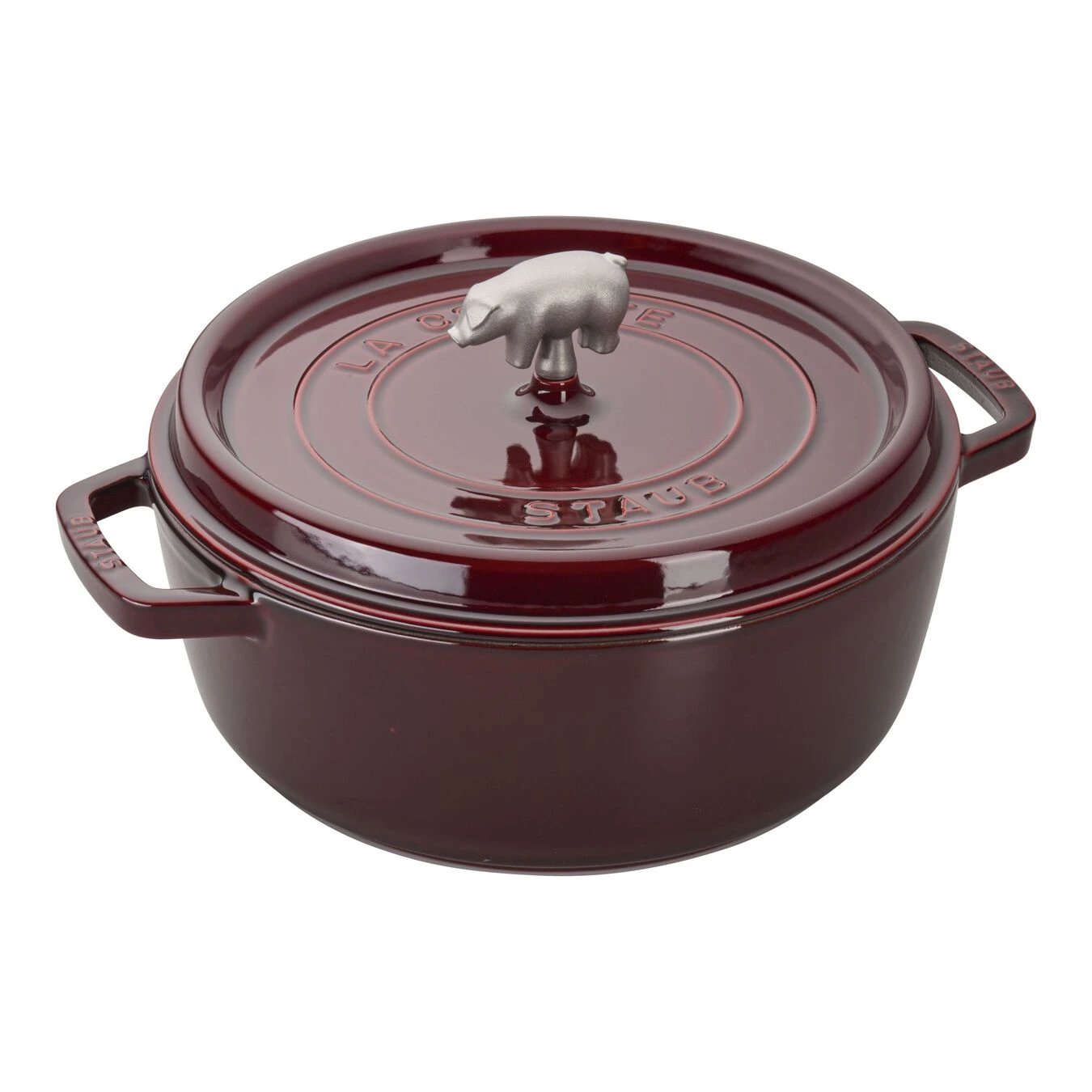 Staub Pig Shallow Cocotte Cochon 6 Qt. 1 Staub Pig Shallow Cocotte Cochon 6 Qt.