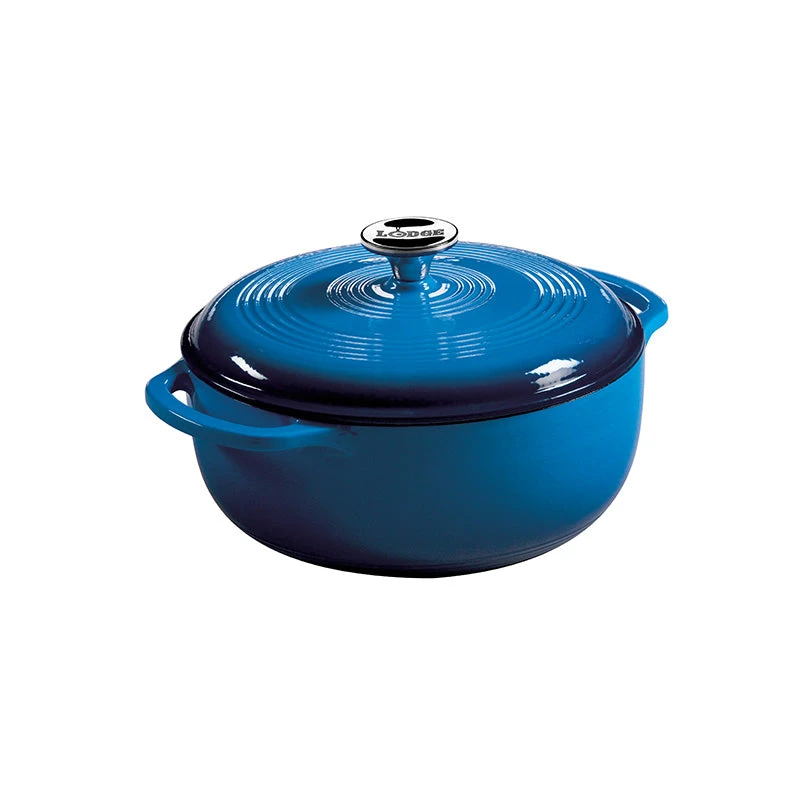 Lodge 4.5 Quart Enameled Dutch Oven, Blue 1 Lodge 4.5 Quart Enameled Dutch Oven, Blue