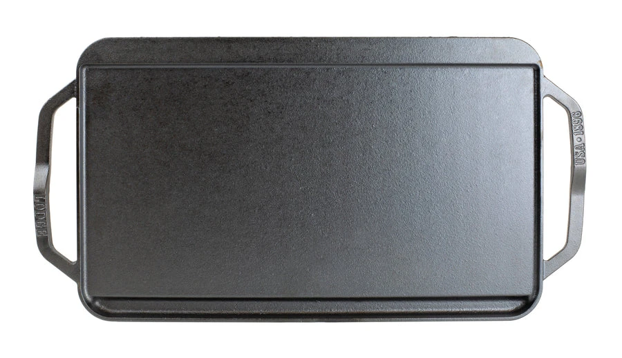 Lodge Chef Collection 19.5 X 10 Inch Cast Iron Reversible Grill/Griddle 2 Lodge Chef Collection 19.5 X 10 Inch Cast Iron Reversible Grill/Griddle - Image 2